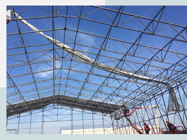 Шатровые ангары от 609 руб. в Феодосии и Крыму