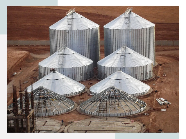 Строительство зерновых силосов в Феодосии